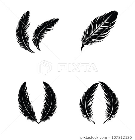 Halloween icons set in black and white colors. Vector illustration. 107812120