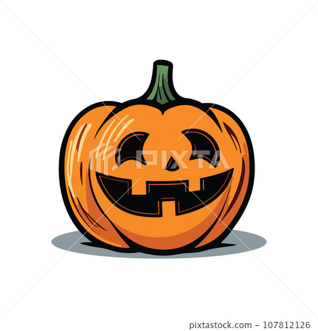 egg with red pumpkin 107812126
