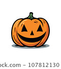 happy halloween vector illustration on white background happy halloween vector illustration on white background 107812130