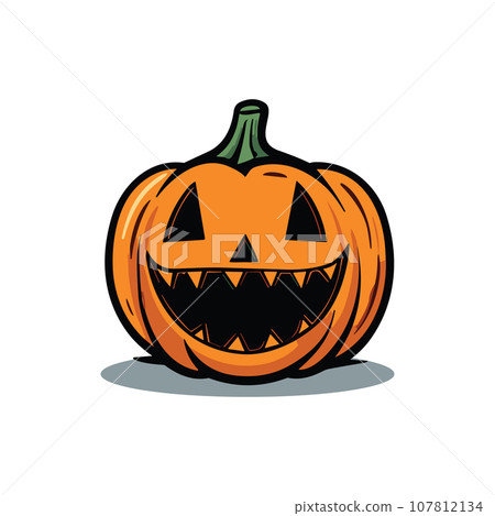 happy halloween vector illustration on white background happy halloween vector illustration on white background 107812134