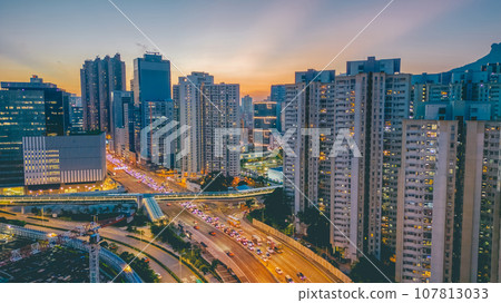 Sept 29 2023 Prince Edward Road East, the road scape hk Sept 29 2023 Prince Edward Road East, the road scape hk 107813033