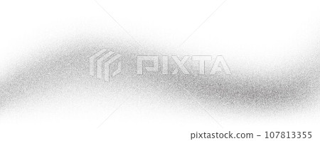 Noisy grainy wave. Stipple gradient background with sand. Dotted texture spray effect. Vector grainy shape. Noisy grainy wave. Stipple gradient background with sand. Dotted texture spray effect. Vector grainy shape. 107813355
