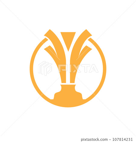 Trophy Logo, Winning Vector For Sports Tournament, Creative And Unique Illustration 107814231