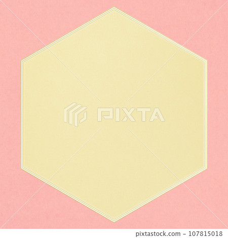 Pink and gold leaf Japanese style frame 107815018