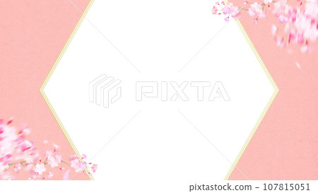 日本紙和櫻花框架材料 107815051