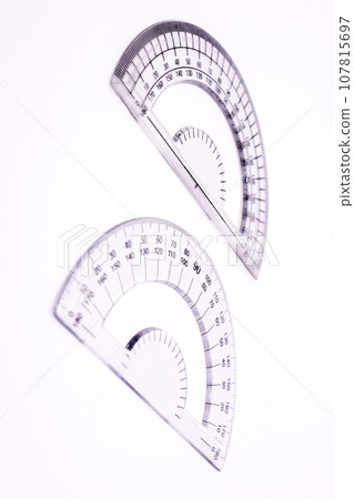 Protecter maths isolated on white background with selective focus 107815697