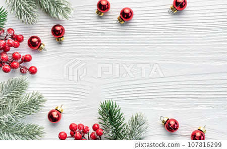Christmas Decor with Copy Space Christmas Decor with Copy Space 107816299