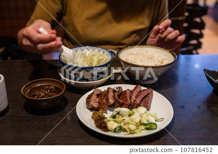 Very delicious beef tongue from Sendai City, Miyagi Prefecture, Japan Very delicious beef tongue from Sendai City, Miyagi Prefecture, Japan 107816452