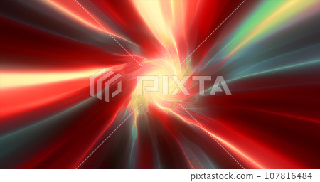 Red hypertunnel spinning speed space tunnel made of twisted swirling energy magic glowing light lines abstract background Red hypertunnel spinning speed space tunnel made of twisted swirling energy magic glowing light lines abstract background 107816484