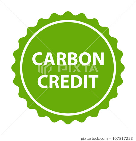 Carbon credit icon vector for graphic design, logo, website, social media, mobile app, UI illustration. Carbon credit icon vector for graphic design, logo, website, social media, mobile app, UI illustration. 107817238