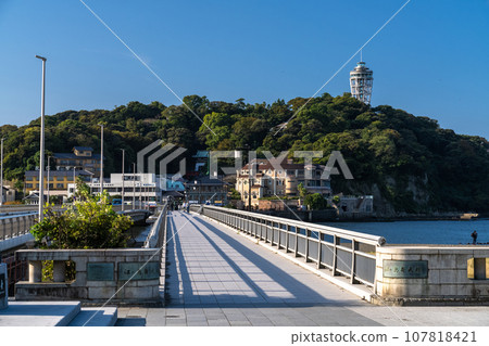 [神奈川縣] 江之島入口，清晨 107818421