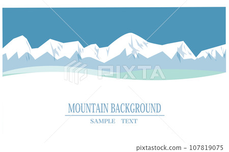 winter mountain background illustration winter mountain background illustration 107819075
