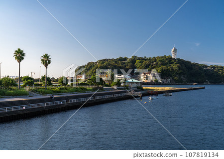[Kanagawa Prefecture] Early morning scenery of Enoshima 107819134