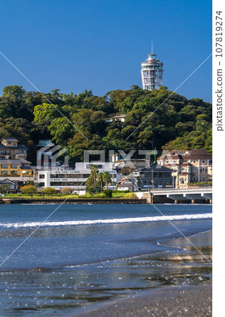 [Kanagawa Prefecture] Early morning scenery of Enoshima 107819274