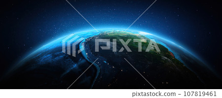 South America at night 107819461