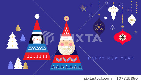 Happy New Year banner 11 107819860
