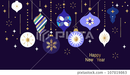 Happy New Year banner 13 107819863
