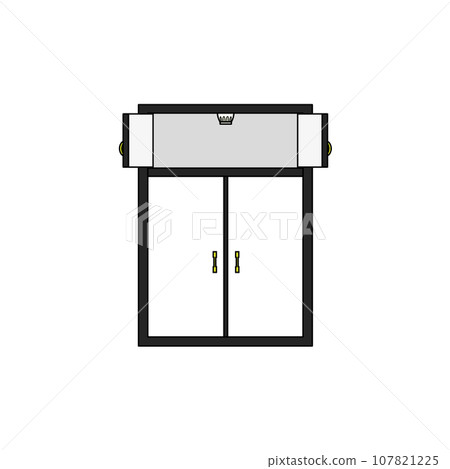 A closet with a sensor installed A closet with a sensor installed 107821225