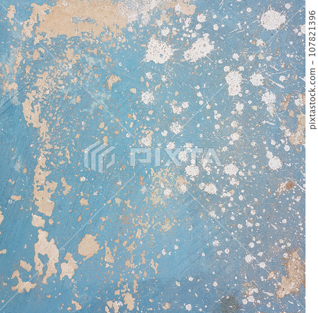 Old blue wall. Navy weathered board stucco plaster background Old blue wall. Navy weathered board stucco plaster background 107821396