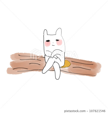 兔子在桑拿房裡出汗 107821546