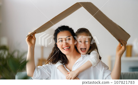Concept of housing for young family. Concept of housing for young family. 107821783