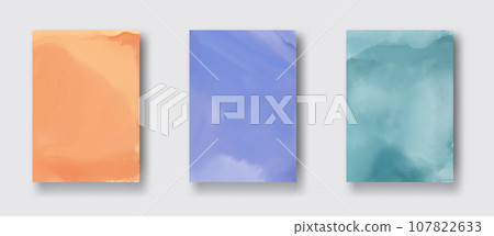 Abstract watercolor banner set. Watercolour vector design element. Abstract watercolor banner set. Watercolour vector design element. 107822633