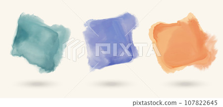 Abstract watercolor banner set. Watercolour vector design element. Abstract watercolor banner set. Watercolour vector design element. 107822645