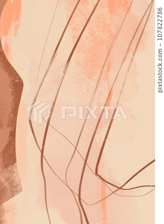 Creative minimalist hand painted illustrations for wall decoration. Creative minimalist hand painted illustrations for wall decoration. 107822786