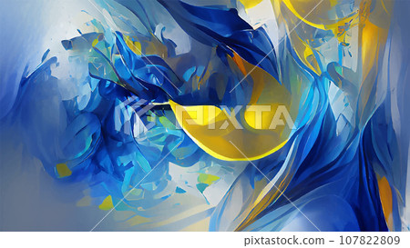 Abstract background modern futuristic graphic. Yellow, Gold, Blue background. Abstract background modern futuristic graphic. Yellow, Gold, Blue background. 107822809