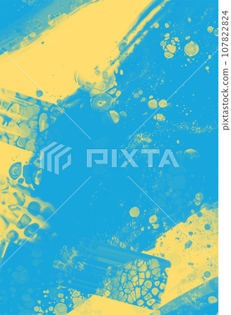 Abstract Blue Yellow paint Background. Vector illustration design 107822824