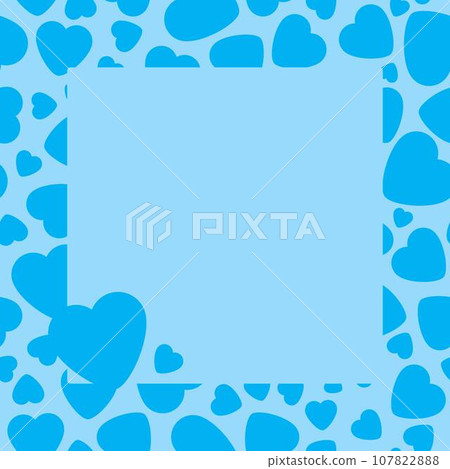 Frame With Blue Heart On Blue Background. Graphic Design In The Concept of Love. Love Symbol And Emblem for Valentines Day, Wedding, Birthday and Holiday. Vector Card and Template with Copy Space. Frame With Blue Heart On Blue Background. Graphic Design In The Concept of Love. Love Symbol And Emblem for Valentines Day, Wedding, Birthday and Holiday. Vector Card and Template with Copy Space. 107822888