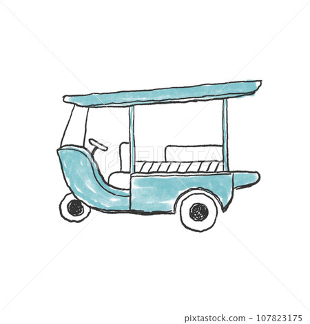 Thailand tuk tuk illustration 107823175