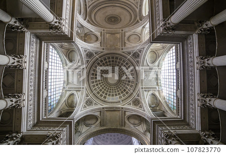 interiors of Pantheon necropolis, Paris, France interiors of Pantheon necropolis, Paris, France 107823770