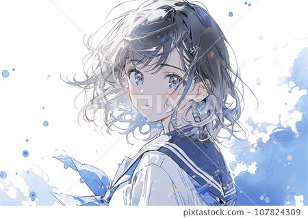 青澀女高中生「AI生成圖像」 青澀女高中生「AI生成圖像」 107824309