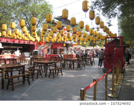 Food stalls in Xi'an, China 107824692
