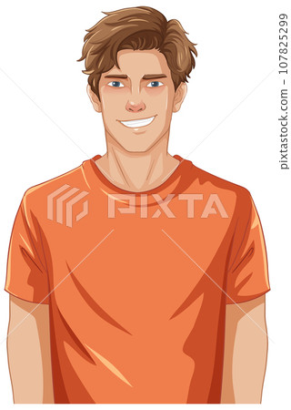 Blond Handsome Young Man Smiling 107825299