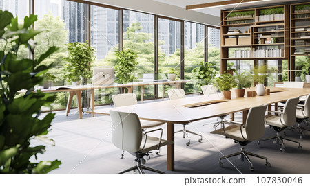 Conference room office background material 107830046