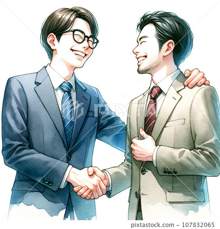 A businessman shaking hands 107832065