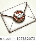 舊信封和信紙 107832073