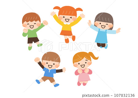 精力充沛的孩子插畫素材集 精力充沛的孩子插畫素材集 107832136