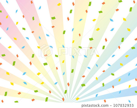 Confetti concentrated line cartoon Confetti concentrated line cartoon 107832933