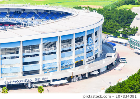 ZOZO MARINE STADIUM的高角度[千葉樂天海軍陸戰隊圖] 107834091