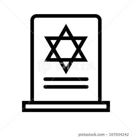 Jewish tomb icon Jewish tomb icon 107834242