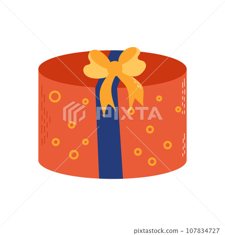 Colorful gift box. Good for Birthday, Christmas design. Vector illustration Colorful gift box. Good for Birthday, Christmas design. Vector illustration 107834727