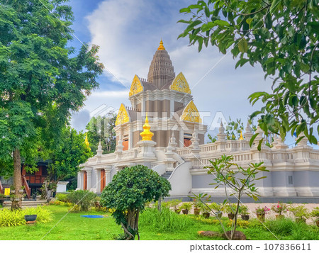Wat Chai Thararam, New Museum hall of Wat Chalong, or Chalong Temple, Phuket Old Town, Thailand Wat Chai Thararam, New Museum hall of Wat Chalong, or Chalong Temple, Phuket Old Town, Thailand 107836611