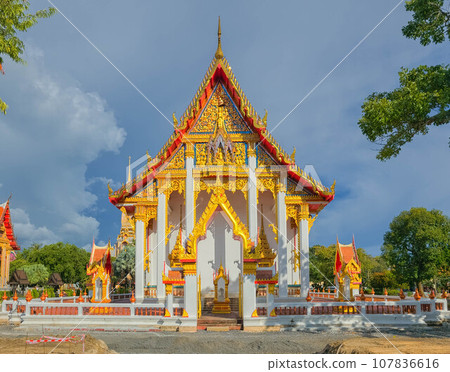 Wat Chalong or Wat Chaiharam Temple, Phuket Old Town, Thailand 107836616