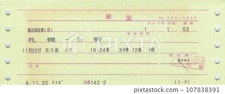 Hokutosei open sleeper ticket 107838391