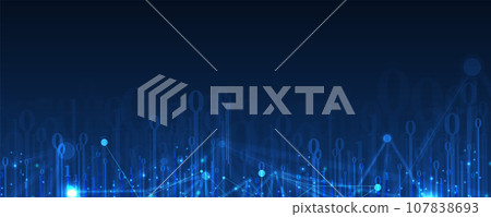 Technology abstract futuristic background for internet business. Big data concept. 107838693