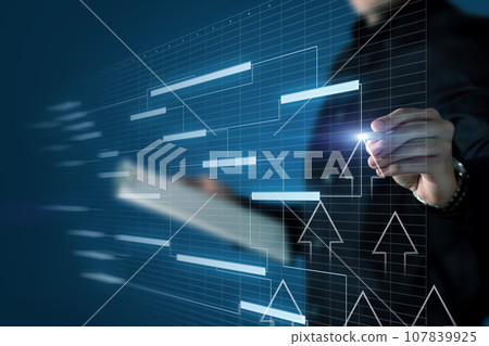 The concept of working according to plan is the key to growth. The concept of working according to plan is the key to growth. 107839925
