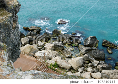 Rock trail in Aktau. 107840541